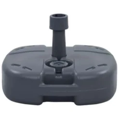 VidaXL Parasolvoet Draagbaar Gevuld Met Zand/water Grijs