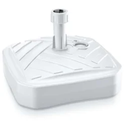 Prosperplast Parasolvoet - Vierkant - Rotan - Wit - 12 L - 39 Cm