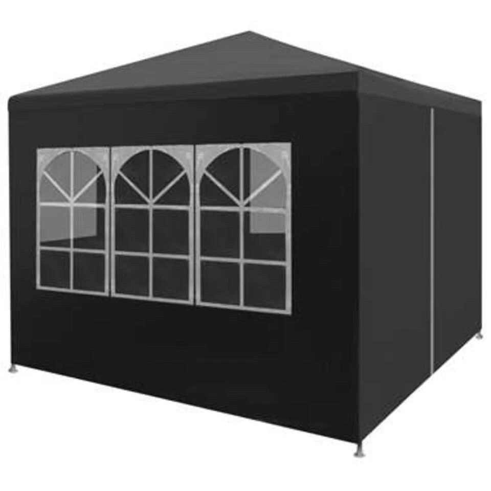 VidaXL Partytent 3x3 M Antracietkleurig 1 VidaXL Partytent 3x3 M Antracietkleurig