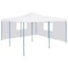 VidaXL Prieel Inklapbaar Met 2 Zijwanden 5x5 M Wit