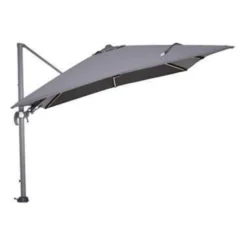 Garden Impressions Hawaii Zweefparasol Lumen LED 300x300cm - D. Grijs -Exporteren Tuin Verge Winkel 1000003952 0103