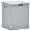 VidaXL Opbergbox Voor In De Tuin 90 L Lichtgrijs