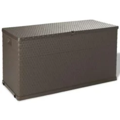 VidaXL Tuinbox 120x56x63 Cm Polypropeen Rattan Bruin