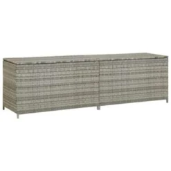 VidaXL Tuinbox 200x50x60 Cm Poly Rattan Grijs