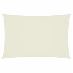 VidaXL Zonnescherm Rechthoekig 2x4 M Oxford Stof Crèmekleurig