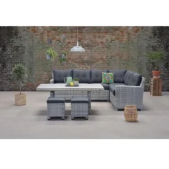 Garden Impressions Alaska Lounge Dining Set Rechts - Grijs 5 Garden Impressions Alaska Lounge Dining Set Rechts - Grijs -Exporteren Tuin Verge Winkel 1000013867 0102