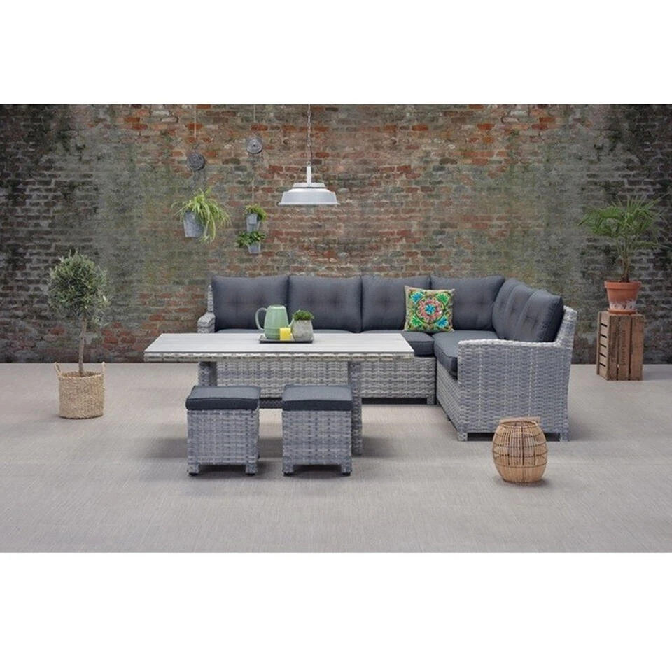 Garden Impressions Alaska Lounge Dining Set Rechts - Grijs 2 Garden Impressions Alaska Lounge Dining Set Rechts - Grijs - Afbeelding 2