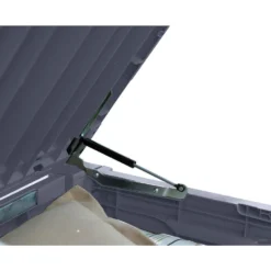 Keter Brightwood Opbergbox - 455L - 145x69,7x60,3 Cm - Grafiet -Exporteren Tuin Verge Winkel 1000031537 0103