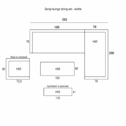Garden Impressions Senja Lounge Dining Set 3-delig Rechts - Koper 5 Garden Impressions Senja Lounge Dining Set 3-delig Rechts - Koper -Exporteren Tuin Verge Winkel 1000035547 0102