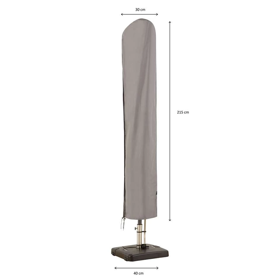 Madison - Parasol Covers - Grijs - 215x40 2 Madison - Parasol Covers - Grijs - 215x40 - Afbeelding 2
