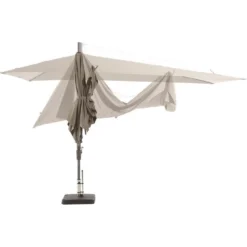 Madison - Parasol Asymetrisch Sideway - Grijs - 360x220 -Exporteren Tuin Verge Winkel 1000036311 0102