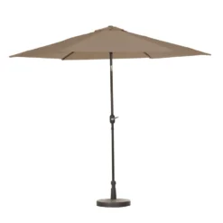 Madison - Parasol Tenerife Round Taupe - 300cm - Bruin