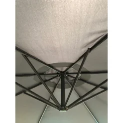 SenS-Line Menorca Zweefparasol Rond - Ø 300 Cm - Antraciet -Exporteren Tuin Verge Winkel 1000038295 0102