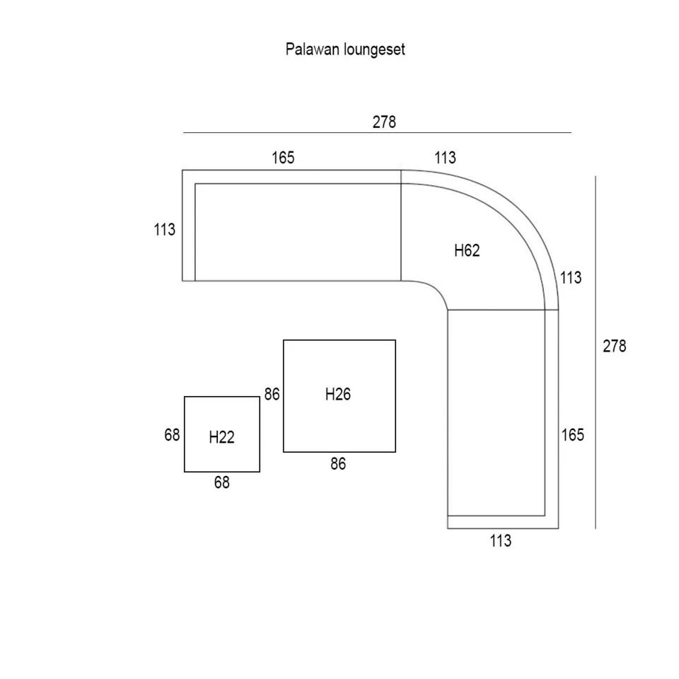 Garden Impressions Palawan Loungeset 5-delig - Mos Groen 3 Garden Impressions Palawan Loungeset 5-delig - Mos Groen - Afbeelding 3