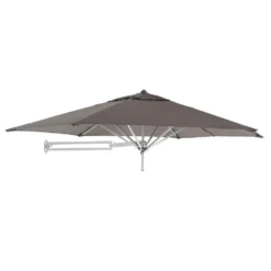 Easysol Muurparasol - Hexagonaal / Rond - 250 Cm Diameter - Taupe -Exporteren Tuin Verge Winkel 1000045913 0102
