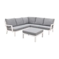 VDG Rockford Aluminium Loungeset Wit - 4-delig