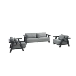 4 Seasons Iconic Stoel-bank Loungeset - 3 Delig