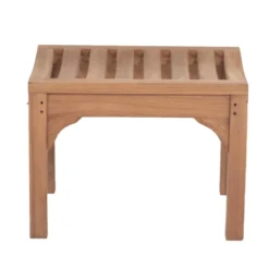 Giga Meubel Tuinbankje Teakhout - Naturel - 60cm - Bankje Madison