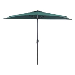 Beliani Halfronde Parasol GALATI - Groen Polyester