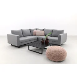 VDG Cuba Loungeset - Sunbrella - Light Grey -Exporteren Tuin Verge Winkel 1000073164 0102