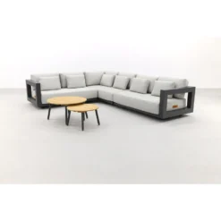 4 Seasons Metropolitan Loungeset 6-delig - Links - Lago Rond -Exporteren Tuin Verge Winkel 1000073184 0103