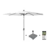 Platinum Riva Stokparasol 3 M. Rond - White Met Voet En Hoes