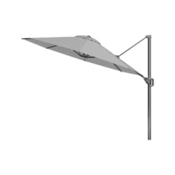 Platinum Voyager Ronde Zweefparasol T1 3 M. - Light Grey + Voet + Hoes -Exporteren Tuin Verge Winkel 1000073276 0102