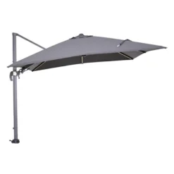 Garden Impressions Hawaii Zweefparasol 3x3 M. Donker Grijs + Led -Exporteren Tuin Verge Winkel 1000073302 0103