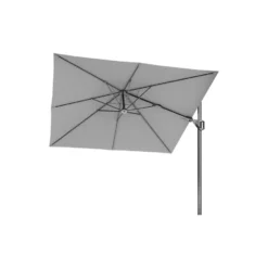 Platinum Voyager Zweefparasol T2 2,7x2,7 M. - Light Grey + Voet + Hoes -Exporteren Tuin Verge Winkel 1000073318 0102