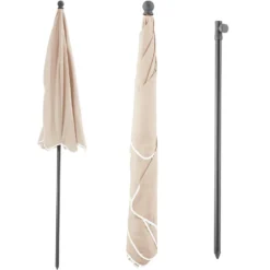 Tectake - Parasol Vanessa Beige -Exporteren Tuin Verge Winkel 1000078077 0103