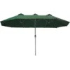 Tectake - Dubbele Parasol Silia - Terrasparasol - Groen