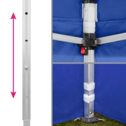 Tectake - Partytent 3x3 M. Opvouwbaar -4 Wanden- Blauw 7 Tectake - Partytent 3x3 M. Opvouwbaar -4 Wanden- Blauw -Exporteren Tuin Verge Winkel 1000078103 0103