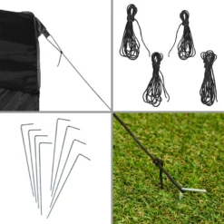 Tectake - Partytent 3x3 M. Opvouwbaar- 2 Wanden- Zwart 7 Tectake - Partytent 3x3 M. Opvouwbaar- 2 Wanden- Zwart -Exporteren Tuin Verge Winkel 1000078107 0103