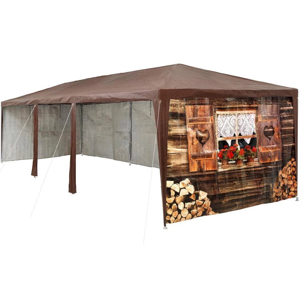 Tectake - Paviljoen Partytent Alpenhut - 9x3 M - 8 Zijdelen - 2 Tectake - Paviljoen Partytent Alpenhut - 9x3 M - 8 Zijdelen - - Afbeelding 2