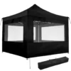 Tectake - Partytent 3x3 M. Opvouwbaar -4 Wanden -zwart