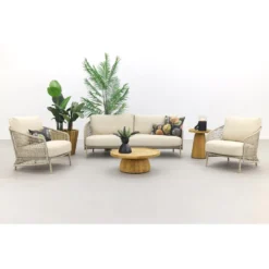 4 Seasons Outdoor Puccini/Pablo Stoel-bank Loungeset - 5-delig -Exporteren Tuin Verge Winkel 1000080778 0103