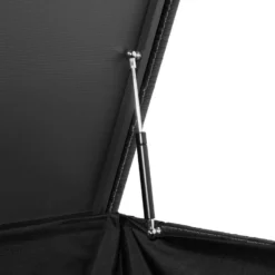 Tectake - Kussenbox Oslo - Zwart - 145x82,5x79,5cm -Exporteren Tuin Verge Winkel 1000081770 0102