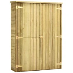 VidaXL Tuinschuur 123x50x171 Cm Geïmpregneerd Grenenhout