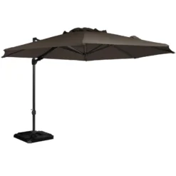 Exotan Parasol Buiten Roma - Aluminium - Taupe - 265x350x350