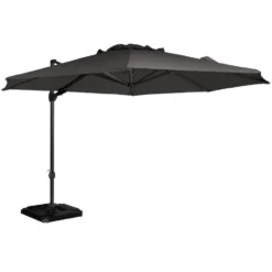 Exotan Parasol Buiten Roma - Aluminium - Antraciet - 265x350x350