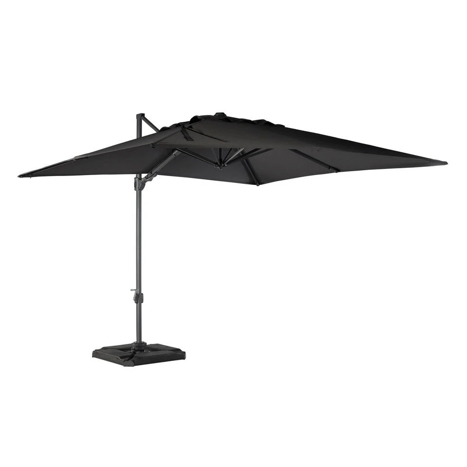 Exotan Parasol Buiten Roma - Aluminium - Antraciet - 265x300x300 1 Exotan Parasol Buiten Roma - Aluminium - Antraciet - 265x300x300