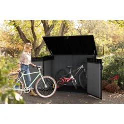 Keter Cortina Mega Opbergkast - 190x109x132,5 Cm - Grijs -Exporteren Tuin Verge Winkel 1000088263 0102