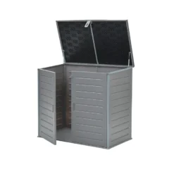 Garden Impressions Debas Containerkast 140x82x124 Cm Donker Grijs -Exporteren Tuin Verge Winkel 1000092224 0104