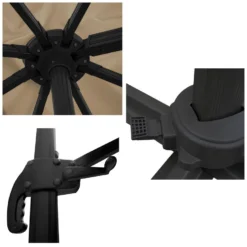 Happy Garden Schaduwzeilen MOLOKAI - Beige - Aluminium -Exporteren Tuin Verge Winkel 1000094896 0103