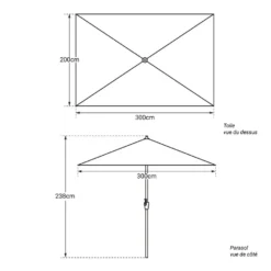 Happy Garden Schaduwzeilen HAPUNA - Zwart - Aluminium -Exporteren Tuin Verge Winkel 1000094922 0104