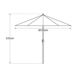 Happy Garden Schaduwzeilen HAPUNA - Beige - Aluminium -Exporteren Tuin Verge Winkel 1000094926 0104