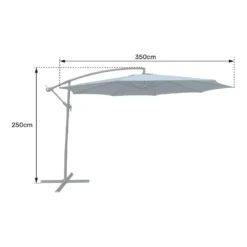 Happy Garden Schaduwzeilen OAHU - Blauw - Staal -Exporteren Tuin Verge Winkel 1000096139 0104