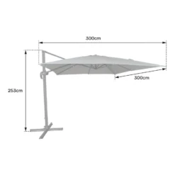 Happy Garden Schaduwzeilen MOLOKAI - Blauw - Aluminium -Exporteren Tuin Verge Winkel 1000096521 0104