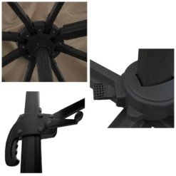 Happy Garden Schaduwzeilen MOLOKAI - Bruin - Aluminium -Exporteren Tuin Verge Winkel 1000097083 0103