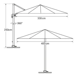 Happy Garden Schaduwzeilen MOLOKAI - Bruin - Aluminium -Exporteren Tuin Verge Winkel 1000097083 0104